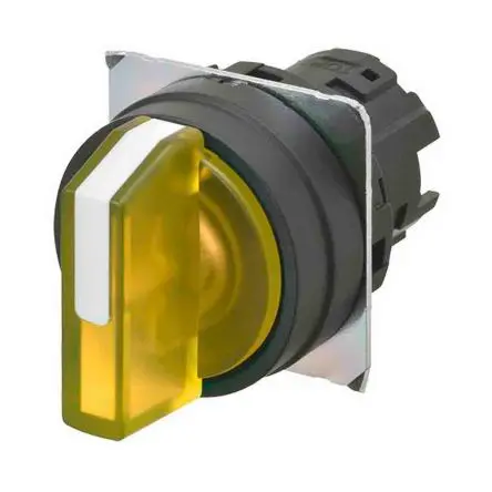 Produktfoto 1 von Omron A22NW Wählschalterkopf Beleuchtet 3-Positionen 22 mm Tastend