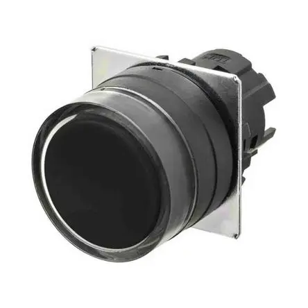 Produktfoto 1 von Omron A165 Druckschalter Schwarz Beleuchtet Tastend Panel Ø 22 mm, SPST / 10mA 30 V dc 24 V ac, IP66