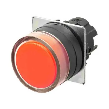 Produktfoto 1 von Omron A22NZ Druckschalter Rot Tastend Panel Ø 22 mm, SPST / 10mA 30 V dc 24 V ac, IP66