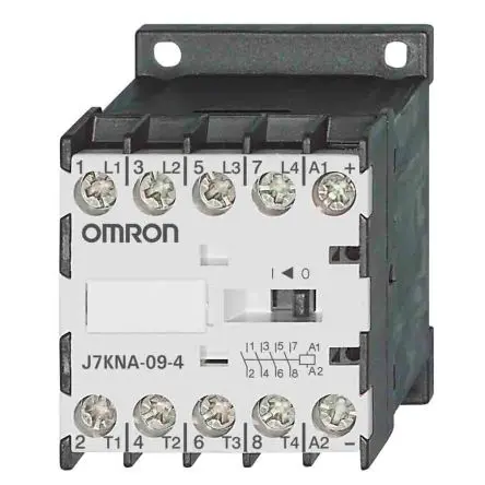 Produktfoto 1 von Omron J7KNA Schütz 230V ac-Spule, 4-polig, 690V / 9 A 4 kW 4 Schließer Motorschutz-Zubehör 1-Hilfskontakte