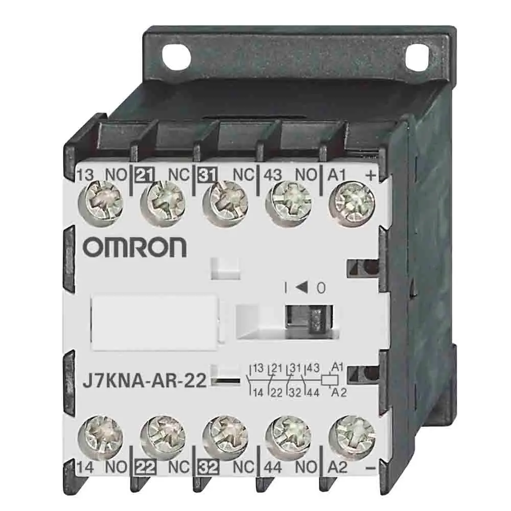 Produktfoto 1 von Omron J7KNA-AR Schütz 230 V ac-Spule, 4-polig / 10 A 24 V 2.5 W 2 Schließer/2 Öffner Hilfsschütz 2-Hilfskontakte