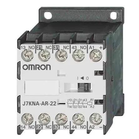 Produktfoto 1 von Omron J7KNA-AR Schütz 230V ac-Spule, 4-polig / 10 A 24V 2.5 W 2 Schließer/2 Öffner Hilfsschütz 2-Hilfskontakte