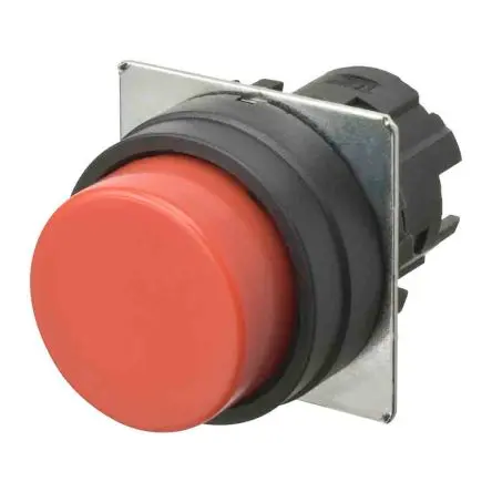 Produktfoto 1 von Omron A22N Druckschalter Rot Tastend Panel Ø 22 mm, SPST / 10mA 30 V dc 24 V ac, IP66