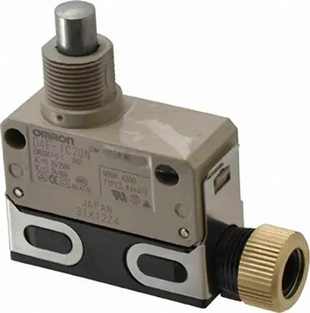 Produktfoto 1 von Omron D4C Endschalter, Stößel 1 Schließer/1 Öffner, IP67, Metall 250V