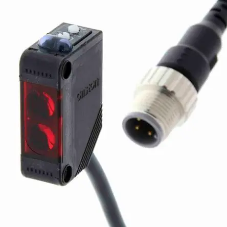Produktfoto 1 von Omron Pre-wired M12 connector Kubisch Optischer Sensor, Reflektierend, PnP Ausgang