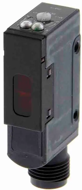 Produktfoto 1 von Omron E3S-A Kubisch Optischer Sensor, Reflektierend, Bereich 2 m, NPN Ausgang, M12-Steckverbinder