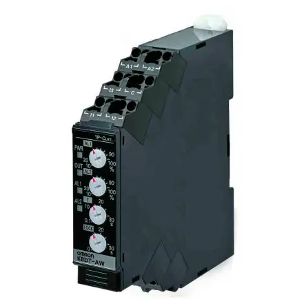 Produktfoto 1 von Omron K8DT-AW Überwachungsrelais 1-phasig, 1-poliger Umschalter Überstrom, Unterstrom 10A - 200A, DIN-Hutschiene,