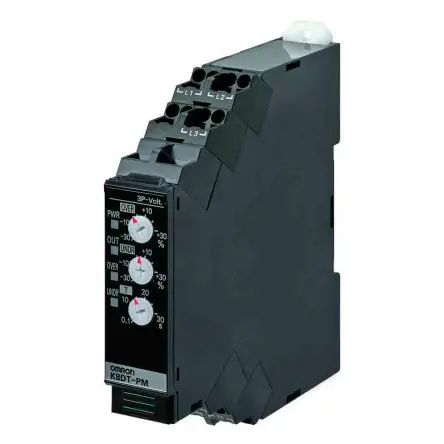 Produktfoto 1 von Omron K8DT-PM Überwachungsrelais 3-phasig, Transistor DIN-Hutschiene