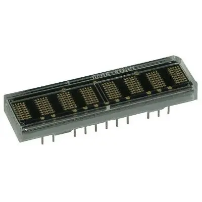 Produktfoto 1 von Broadcom HDSP LED-Lichtleiter Punktmatrix 8 Zeichen, Grün 626nm 7.5mcd Zeichenhöhe 5 mm