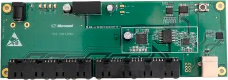 Produktfoto 1 von Microchip PD69200, PD69208M Entwicklungsbausatz Spannungsregler, PSE AT Power over Ethernet (POE), für PD69200,