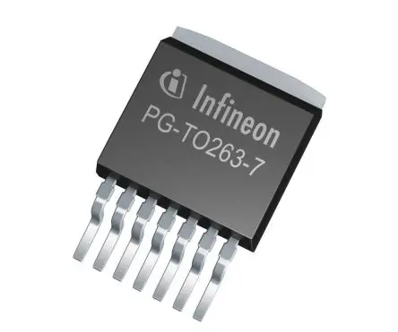 Produktfoto 1 von Infineon Spannungsregler, Spannungsregler mit geringem Spannungsabfall 5 400 mA SCT595 5V, 7-Pin, Festwert