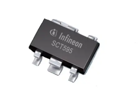 Produktfoto 1 von Infineon Spannungsregler, Spannung 5 30 mA SCT595 3.3V, 5-Pin, Festwert