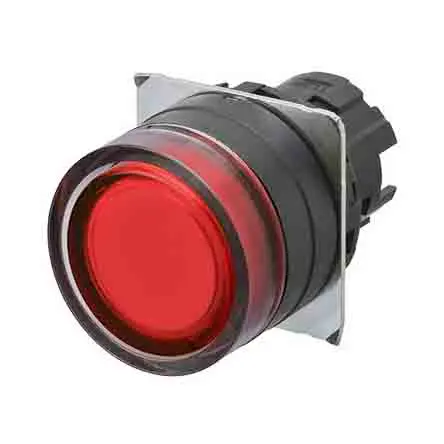 Produktfoto 1 von Omron A22NZ Drucktastenkopf Ø 22 mm, Rot Tastend Rund Kunststoff, IP66