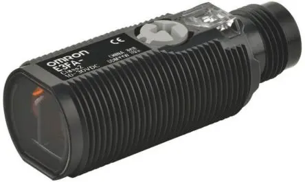 Produktfoto 1 von Omron E3FA Zylinderförmig Optischer Sensor, Diffus, PnP Ausgang, 4-polig M12