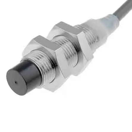 Produktfoto 1 von Omron E2A M12 Induktiver Näherungssensor, Gewinderohr PnP / 200mA 8 mm, IP67, IP69K 32 V dc