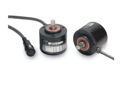 Produktfoto 1 von Omron E6C3-A Inkrementalgeber Absolut 1024 Impulse/Umdrehung/U, 24V dc, 5000 U/min mit Ø 8 mm Schaft