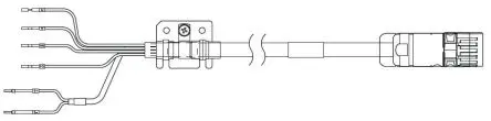 Produktfoto 1 von Omron R88A Kabel Netzkabel für Servomotor der Serie 1S mit 400 V.