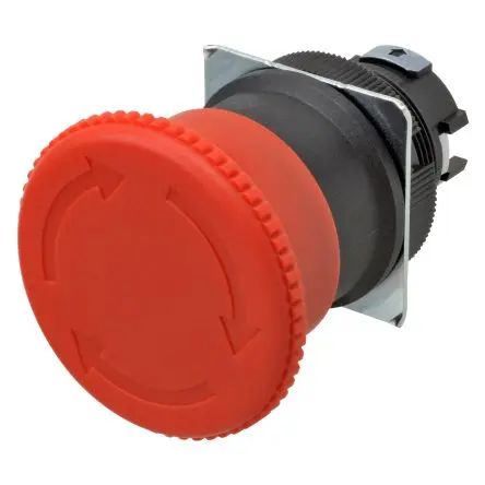 Produktfoto 1 von Omron A22NE Not-Aus-Schalter, 22 mm, Dreh-Reset, IP65, 40 mm