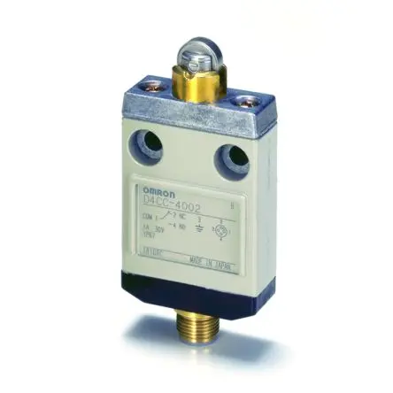 Produktfoto 1 von Omron D4C Endschalter, Rollenstößel 1 Schließer/1 Öffner, IP67, Metall 125V ac