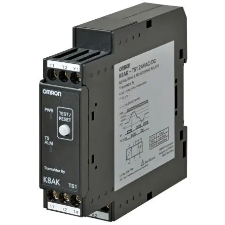 Produktfoto 1 von Omron K8AK-TS Überwachungsrelais 3-phasig, 1-poliger Umschalter DIN-Hutschiene