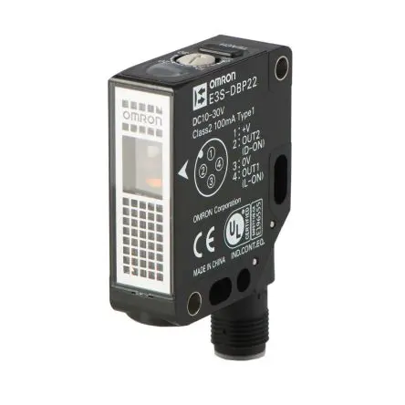 Produktfoto 1 von Omron E3S Zylinderförmig Optischer Sensor, Transparent erkannt, NPN Ausgang, Vorverdrahtet