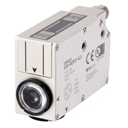 Produktfoto 1 von Omron E3S Zylinderförmig Optischer Sensor, Diffus-reflektierend, Push-Pull Ausgang