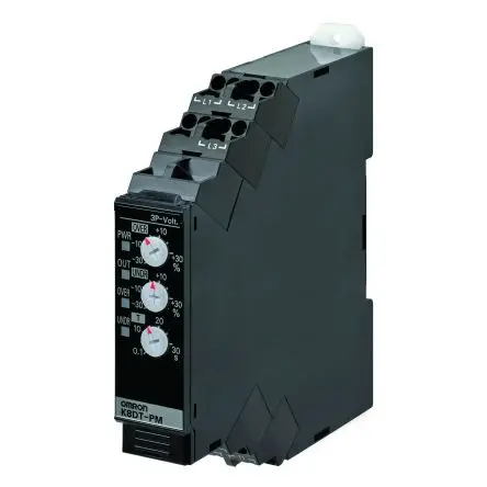 Produktfoto 1 von Omron K8DT-PM Überwachungsrelais 3-phasig, 1-poliger Umschalter DIN-Hutschiene