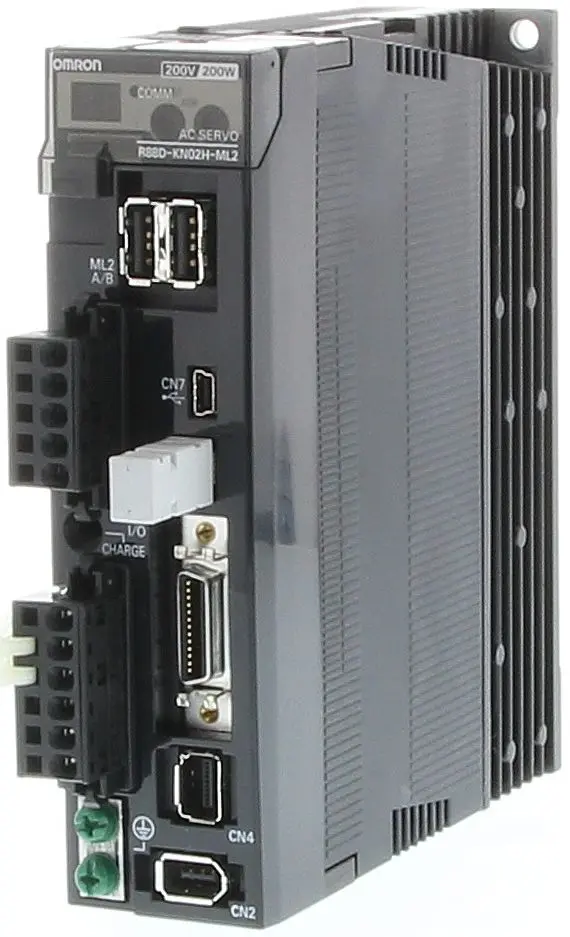 Produktfoto 1 von Omron Servoantrieb, 1-phasig, 200/240 V, Bewegung-Steuerung / 2.4 A 0.1 kW, 150 mm x 40 mm x 132 mm