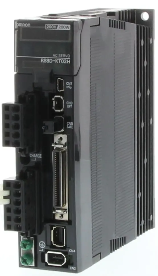 Produktfoto 1 von Omron Servoantrieb, 1-phasig, 200/240 V, Bewegung-Steuerung / 2.4 A 0.2 kW, 150 mm x 40 mm x 132 mm