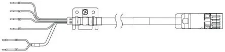 Produktfoto 1 von Omron R88A Kabel Kabel für 400-V-Servomotoren R88M-