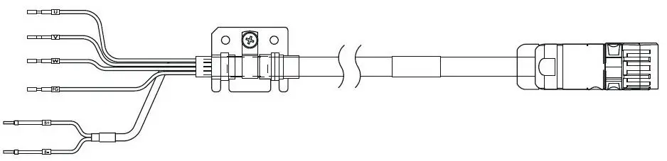 Omron R88A Kabel Kabel für 400-V-Servomotoren R88M-