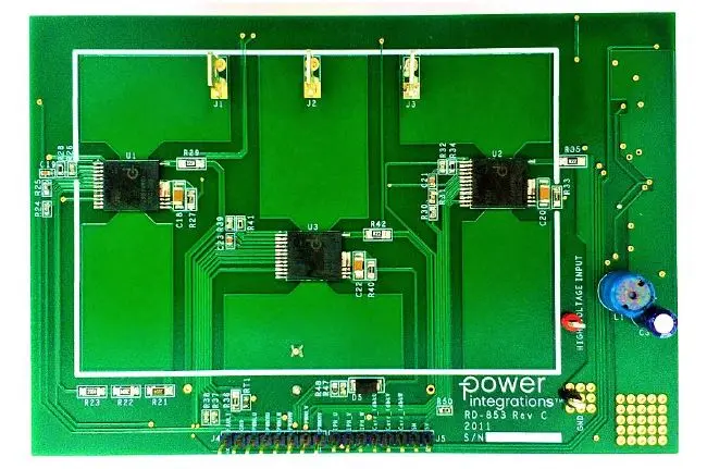 Power Integrations BRD1265C, LNK3204D Entwicklungsbausatz Spannungsregler, RDK-853 3-Phasen-Wechselrichter, für