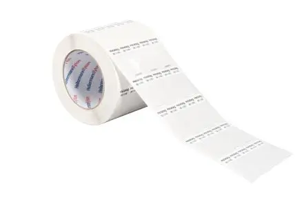 Produktfoto 1 von HellermannTyton Etikette auf Rolle B. 15 mm für IT-Kabelbinder, IMP-Schilder und -Anhänger 10000 pro Paket auf Gelb 9 mm