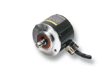 Produktfoto 1 von Omron Absolutwertgeber Absolut 256/U, 5000U/min, 12 → 24 V, NPN, Open Collector Radial, Axialdruck