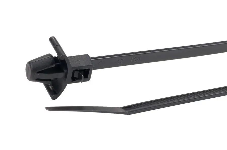Produktfoto 1 von HellermannTyton RT50RSF Nylon 6.6 Kabelbinder Lösbar Schwarz 4.6 mm x 215 mm