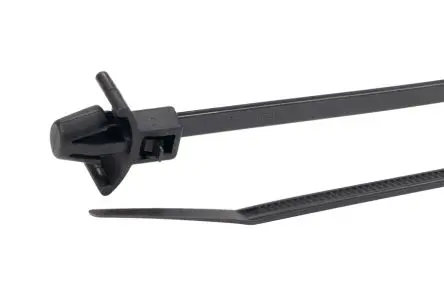 Produktfoto 1 von HellermannTyton RT50RSF Nylon 6.6 Kabelbinder Lösbar Schwarz 4.6mm x 215 mm