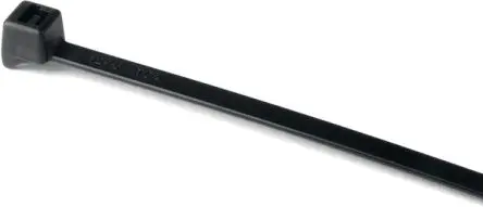Produktfoto 1 von HellermannTyton CTT20R Polyamid 6.6 (PA66) Kabelbinder lösbar Schwarz 2,5 mm x 100mm, 1000 Stück