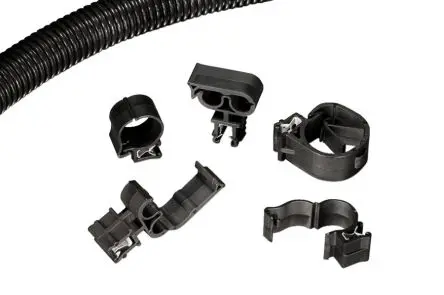 Produktfoto 1 von HellermannTyton Kabelhalter Klemmbefestigung, Kabel-Ø 22 mm Nylon 6.6 Schwarz