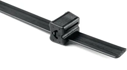 Produktfoto 1 von HellermannTyton EL-TY (TELSH) Polyacetal Kabelbinder Schwarz 20,3 mm x 15.75mm, 25 Stück