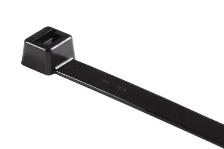 Produktfoto 1 von HellermannTyton LK2A Nylon 6.6 Kabelbinder Lösbar Schwarz 4.6mm x 270 mm
