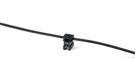 Produktfoto 1 von HellermannTyton T50ROSEC4A Nylon 6.6 Kabelbinder Lösbar Schwarz 4.6mm x 200 mm