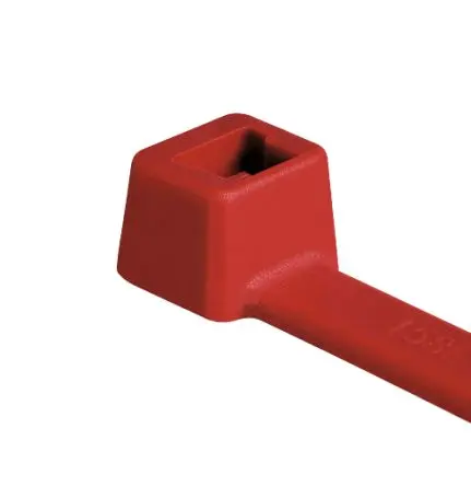 Produktfoto 1 von HellermannTyton T150R(H) Nylon 6.6 Kabelbinder Innen gezackt Rot 7.6mm x 365 mm