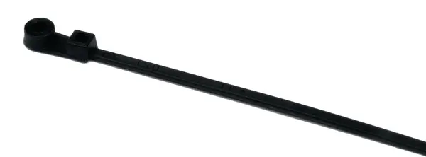 Produktfoto 1 von HellermannTyton T18MR Nylon 6.6 Kabelbinder Lösbar Schwarz 2.5 mm x 110 mm