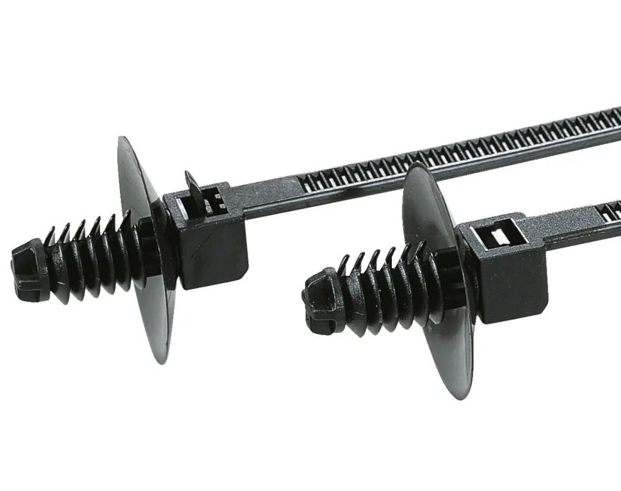 Produktfoto 1 von HellermannTyton T18RDP5 Nylon 6.6 Kabelbinder Lösbar Schwarz 2.5 mm x 110 mm