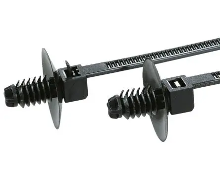 Produktfoto 1 von HellermannTyton T18RDP5 Nylon 6.6 Kabelbinder Lösbar Schwarz 2.5mm x 110 mm