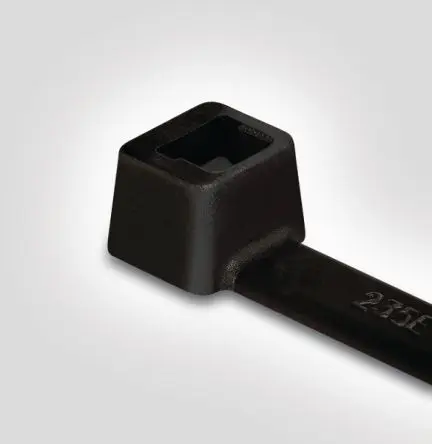 Produktfoto 1 von HellermannTyton T80R Nylon 6.6 Kabelbinder Lösbar Schwarz 4.7mm x 210 mm