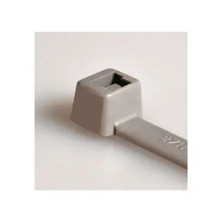 Produktfoto 1 von HellermannTyton T50R Polyamid 4.6 Kabelbinder lösbar Grau 4,6 mm x 200mm, 100 Stück