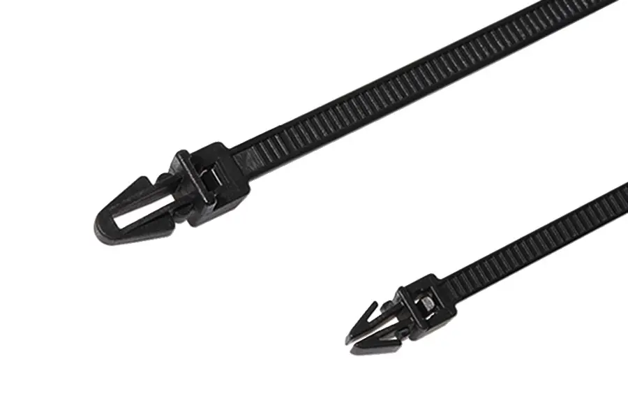 Produktfoto 1 von HellermannTyton T30RSF Nylon 6.6 Kabelbinder Lösbar Schwarz 3.6 mm x 158 mm