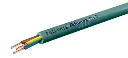 Produktfoto 1 von Prysmian AFUMEX 1000 PLUS FG16OM16 Netzkabel, 4-adrig Grün /Ø 13.4 mm Außen-ø , 100 m 90 °C, 1kV, Thermoplast