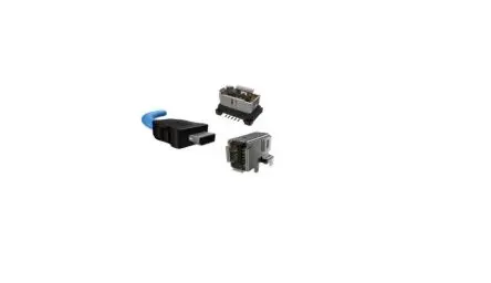 Produktfoto 1 von Amphenol Communications Solutions IX Cat6a Ethernet-Kabel, 2 m, Blau Abgeschirmt, Thermoplast